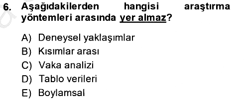 Uluslararası İlişkilerde Araştırma Yöntemleri 2013-2014 Ara Sınav - 6. soru