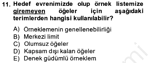 Uluslararası İlişkilerde Araştırma Yöntemleri 2014-2015 Ara Sınav - 11. soru