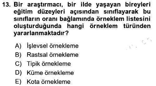 Uluslararası İlişkilerde Araştırma Yöntemleri 2025-2026 Ara Sınav - 13. soru