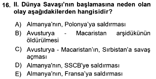 Uluslararası İlişkilere Giriş 2018-2019 Ara Sınav - 16. soru