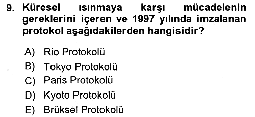 Uluslararası İlişkilere Giriş 2024-2025 Ara Sınav - 9. soru