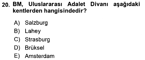 Uluslararası İlişkilere Giriş 2025-2026 Ara Sınav - 20. soru