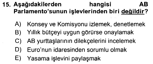 Uluslararası İlişkilere Giriş 2018-2019 Dönem Sonu Sınavı - 15. soru