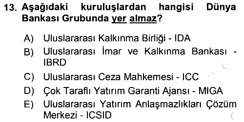 Uluslararası İlişkilere Giriş 2022-2023 Yaz Okulu Sınavı - 13. soru