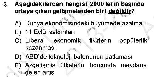 Uluslararası Politik Ekonomi 2013-2014 Ara Sınav - 3. soru