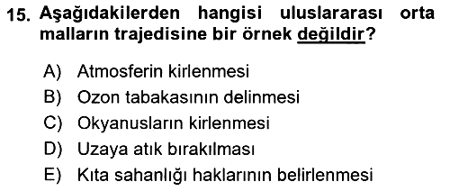 Uluslararası Politik Ekonomi 2021-2022 Ara Sınav - 15. soru
