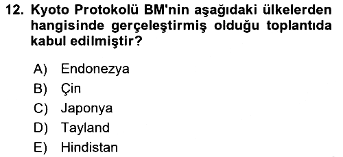 Uluslararası Politik Ekonomi 2021-2022 Dönem Sonu Sınavı - 12. soru