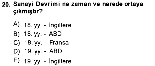 Uluslararası Politik Ekonomi 2014-2015 Tek Ders Sınavı - 20. soru
