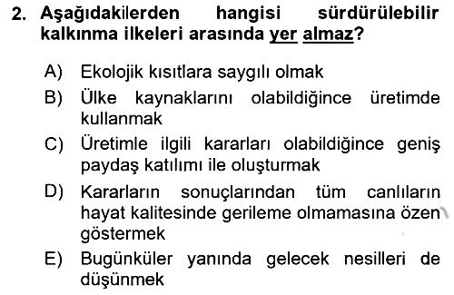 Uluslararası Politik Ekonomi 2018-2019 Yaz Okulu Sınavı - 2. soru