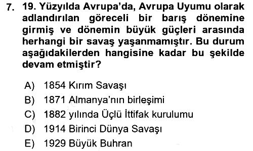 Uluslararası Politika 1 2016-2017 Dönem Sonu Sınavı - 7. soru