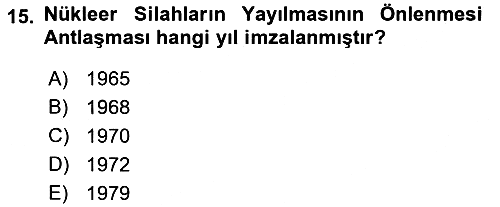 Uluslararası Politika 1 2023-2024 Dönem Sonu Sınavı - 15. soru