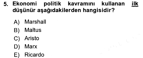 Uluslararası Politika 2 2015-2016 Ara Sınav - 5. soru