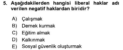 Uluslararası Politika 2 2015-2016 Dönem Sonu Sınavı - 5. soru
