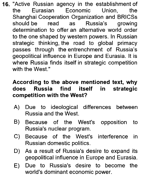 Diplomacy 2023-2024 Dönem Sonu Sınavı - 16. soru