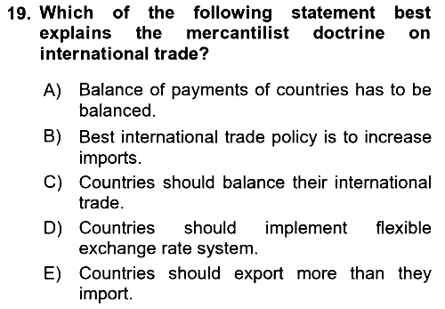 Foreign Trade 2021-2022 Ara Sınav - 19. soru