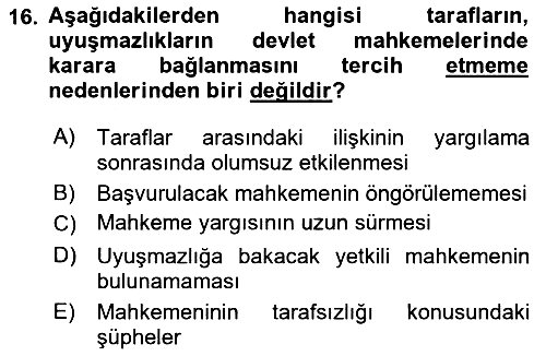 Uluslararası Ticaret Hukuku 2018-2019 Yaz Okulu Sınavı - 16. soru