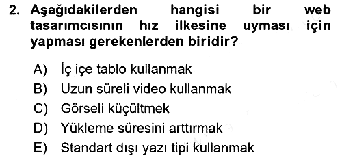 Görsel Web Tasarımı 2018-2019 Ara Sınav - 2. soru
