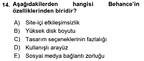 Görsel Web Tasarımı 2020-2021 Yaz Okulu Sınavı - 14. soru
