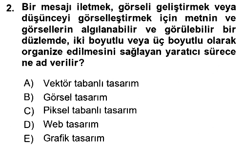 Web Grafik Tasarımı 2017-2018 3 Ders Sınavı - 2. soru