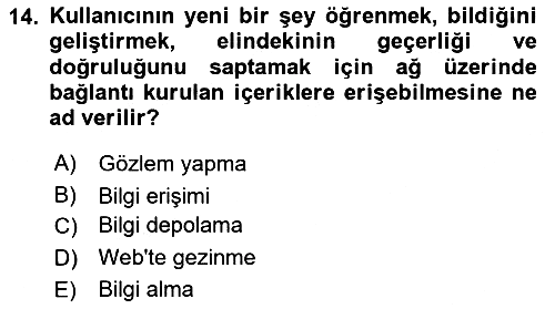 Web Okuryazarlığı 2021-2022 Ara Sınav - 14. soru