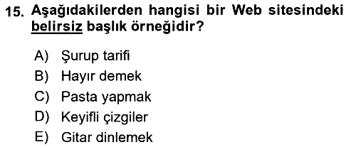 Web Okuryazarlığı 2025-2026 Ara Sınav - 15. soru