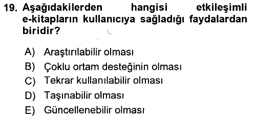 Web Yayıncılığı 2016-2017 Ara Sınav - 19. soru