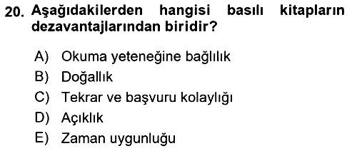 Web Yayıncılığı 2018-2019 Ara Sınav - 20. soru