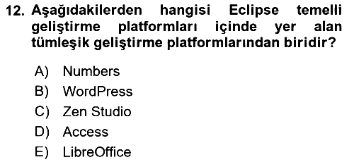 Web Yayıncılığı Araçları 2017-2018 3 Ders Sınavı - 12. soru