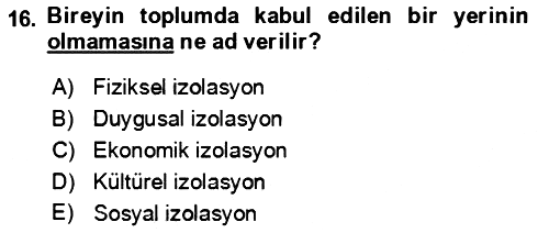 Bakım Elemanı Yetiştirme Ve Geliştirme 1 2022-2023 Yaz Okulu Sınavı - 16. soru