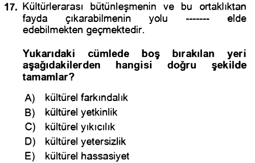 Bakım Elemanı Yetiştirme Ve Geliştirme 1 2022-2023 Yaz Okulu Sınavı - 17. soru