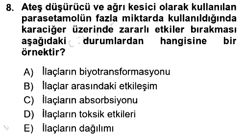 Bakım Elemanı Yetiştirme Ve Geliştirme 2 2024-2025 Ara Sınav - 8. soru
