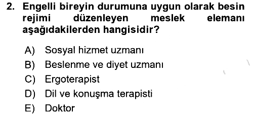 Bakım Elemanı Yetiştirme Ve Geliştirme 2 2016-2017 Dönem Sonu Sınavı - 2. soru