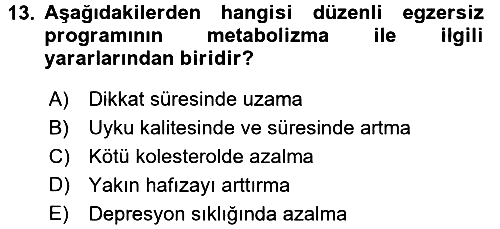 Bakım Elemanı Yetiştirme Ve Geliştirme 2 2017-2018 Dönem Sonu Sınavı - 13. soru