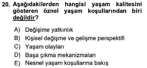 Bakım Elemanı Yetiştirme Ve Geliştirme 2 2018-2019 Dönem Sonu Sınavı - 20. soru