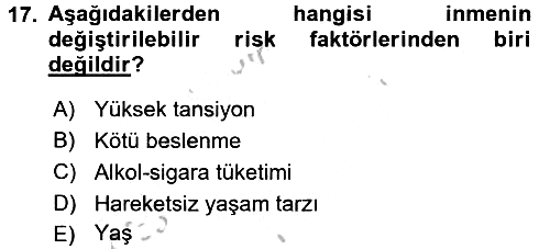 Fiziksel Rehabilitasyon 2016-2017 Ara Sınav - 17. soru