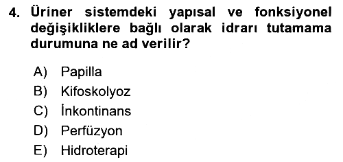 Fiziksel Rehabilitasyon 2022-2023 Ara Sınav - 4. soru