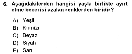 Fiziksel Rehabilitasyon 2024-2025 Ara Sınav - 6. soru