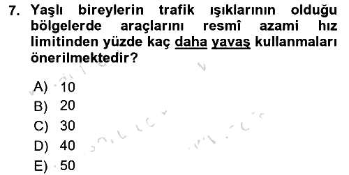 Fiziksel Rehabilitasyon 2025-2026 Ara Sınav - 7. soru