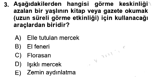 Fiziksel Rehabilitasyon 2016-2017 Dönem Sonu Sınavı - 3. soru