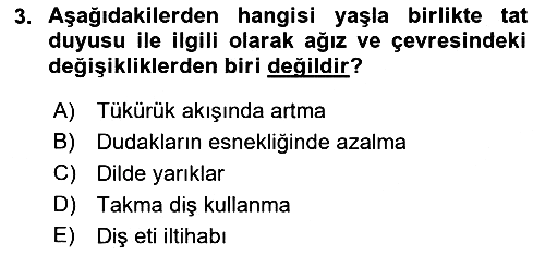 Fiziksel Rehabilitasyon 2018-2019 Dönem Sonu Sınavı - 3. soru