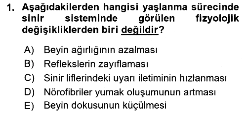 Fiziksel Rehabilitasyon 2022-2023 Dönem Sonu Sınavı - 1. soru