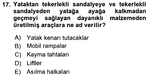 Fiziksel Rehabilitasyon 2024-2025 Dönem Sonu Sınavı - 17. soru