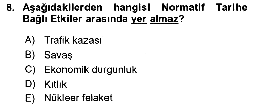 Yaşlı Psikolojisi 2018-2019 Ara Sınav - 8. soru