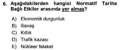Yaşlı Psikolojisi 2019-2020 Ara Sınav - 6. soru