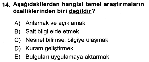 Yaşlı Psikolojisi 2025-2026 Ara Sınav - 14. soru
