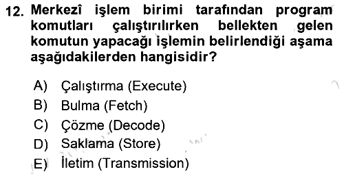 Bilgisayar Ve Programlamaya Giriş 2023-2024 Ara Sınav - 12. soru