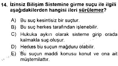 Bilişim Hukuku 2015-2016 Ara Sınav - 14. soru
