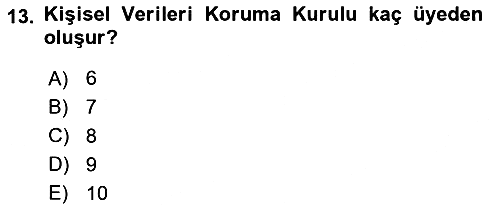 Bilişim Hukuku 2023-2024 Ara Sınav - 13. soru