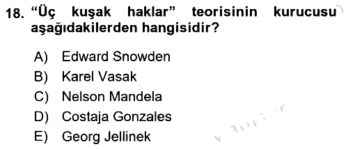 Bilişim Hukuku 2021-2022 Dönem Sonu Sınavı - 18. soru
