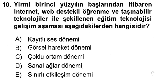 Dijital Dönüşüm 2024-2025 Ara Sınav - 10. soru
